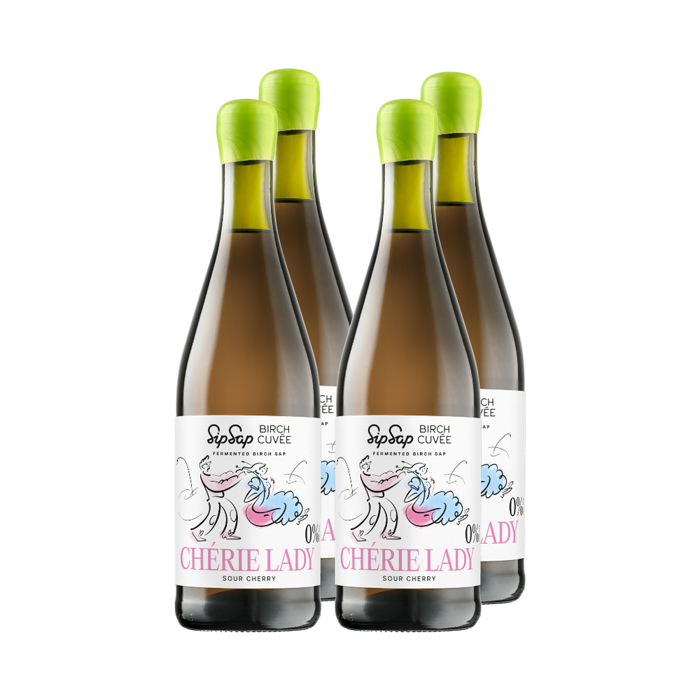 4x Chérie Lady. Fermentuota Beržų sula su vyšnių sultimis
