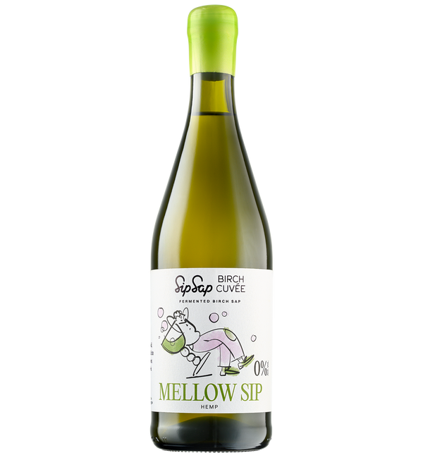 Mellow Sip. Fermentuota beržų sula su kanapių žiedų arbata