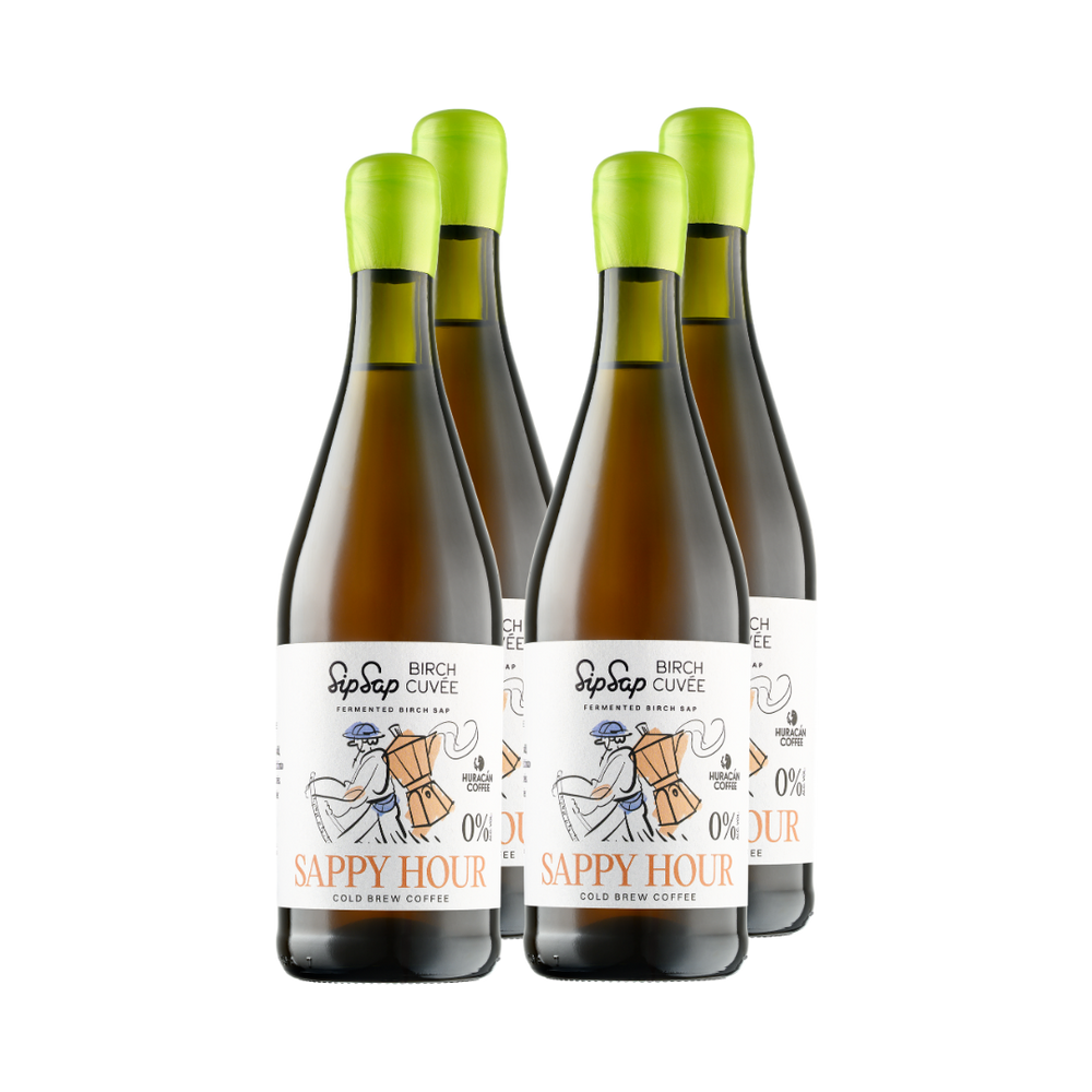 4x Sappy Hour. Fermentuota beržų sula su Cold Brew kava