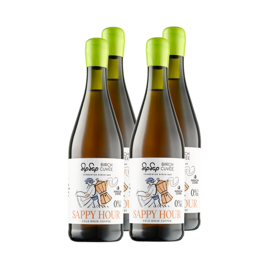 4x Sappy Hour. Fermentuota beržų sula su Cold Brew kava