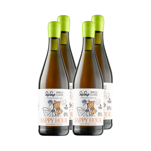 4x Sappy Hour. Fermentuota beržų sula su Cold Brew kava